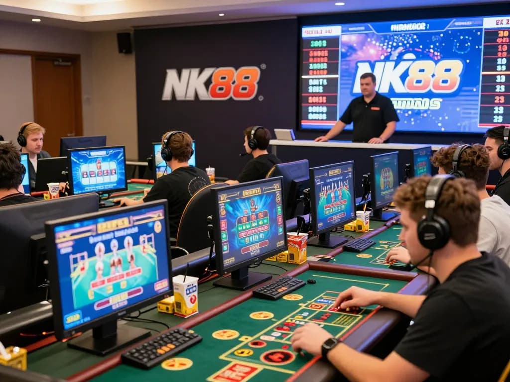 Diverse players engaged in live games at nk88 com showcasing excitement and community atmosphere.