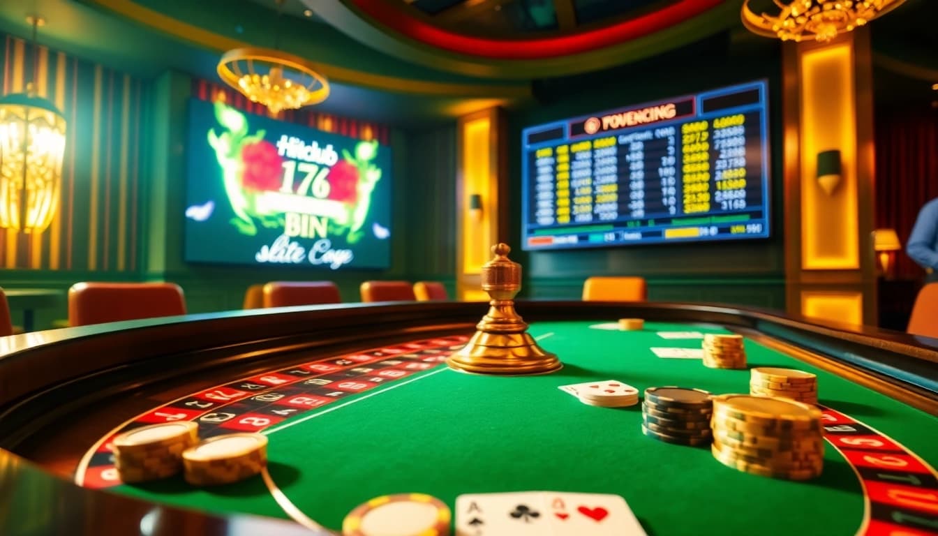 Exciting gaming scene featuring Hitclub bin’s roulette table and betting actions.