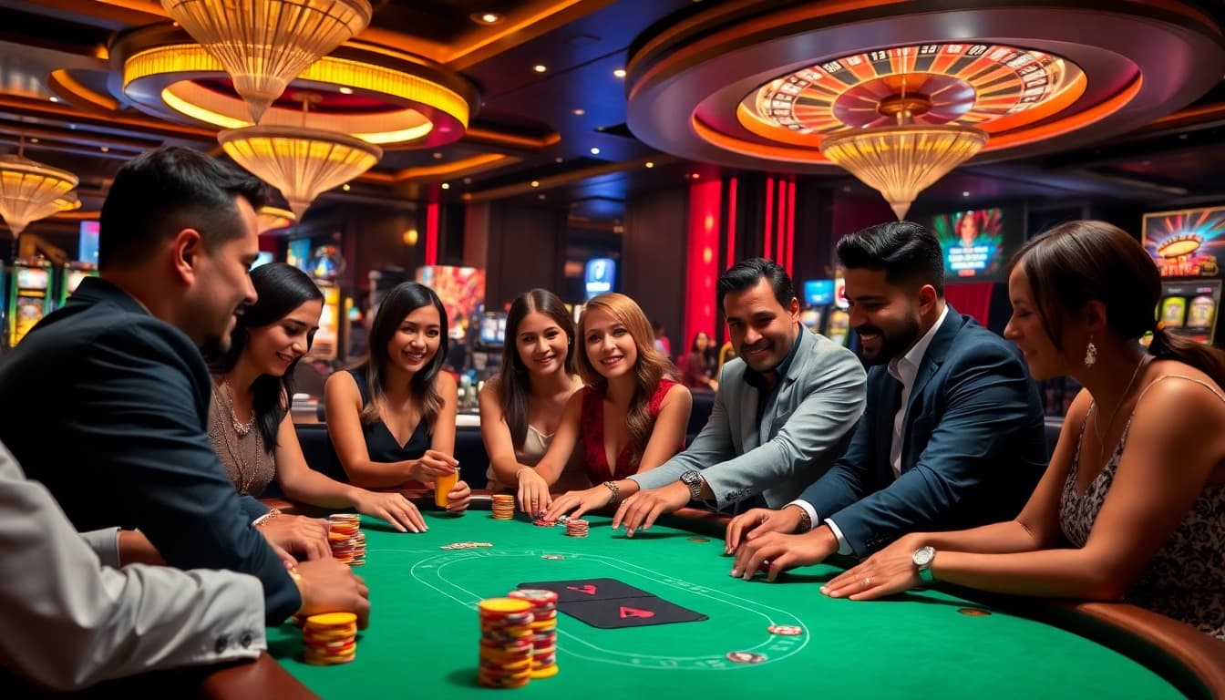 Experience the thrill of hidden wiki 2026 with vibrant casino action featuring poker tables and slot machines.