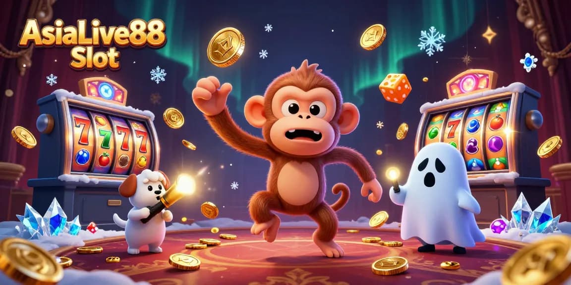 Track down the excitement with AsiaLive88 Slot as a ghost-hunter puppy follows a juggling poltergeist monkey.