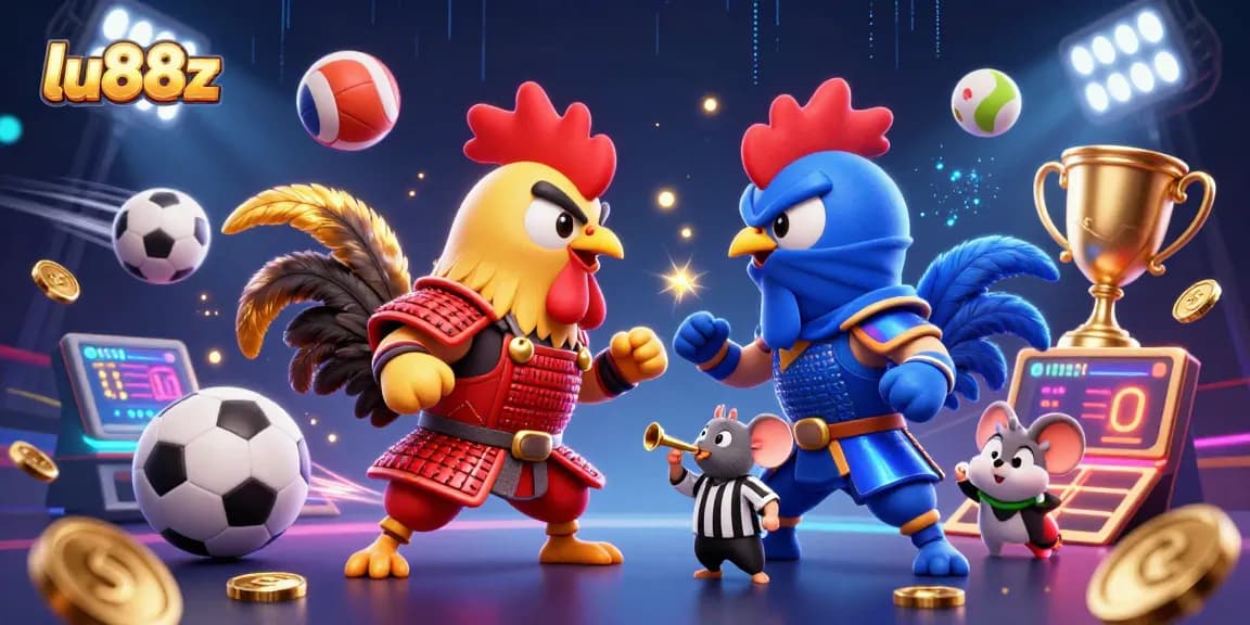 Engage in competitive action with lu88z as fighting roosters bring energy to sports betting.