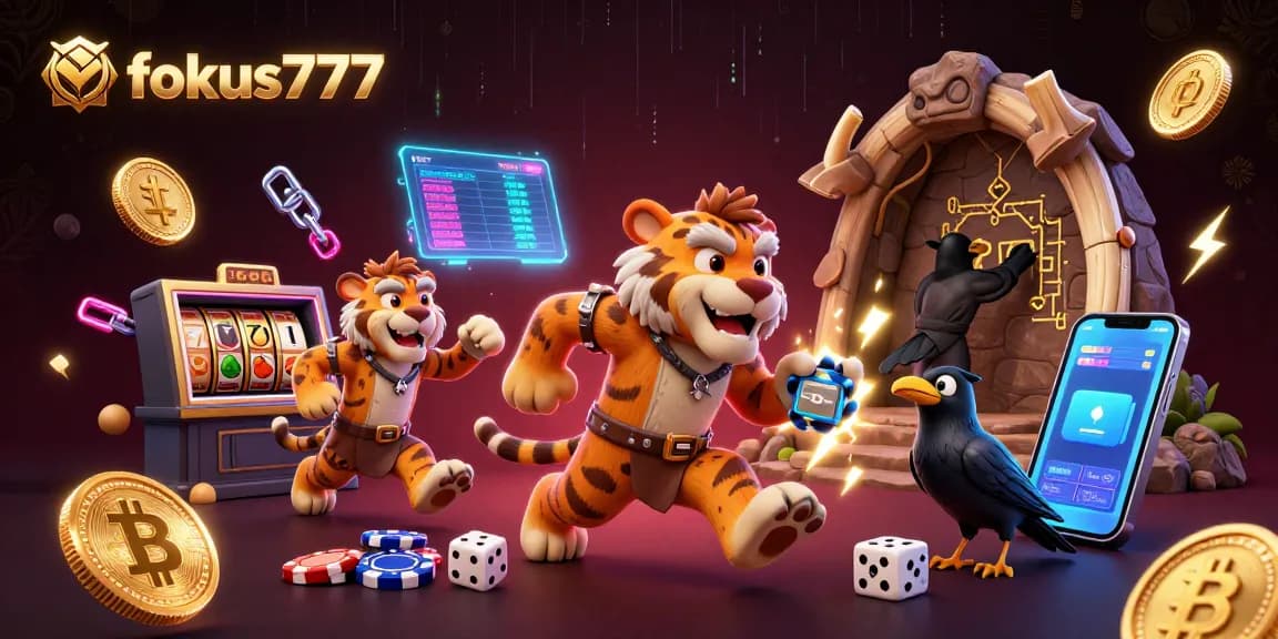 Experience thrilling gaming at fokus777 with an electrifying casino adventure featuring vibrant crypto elements.