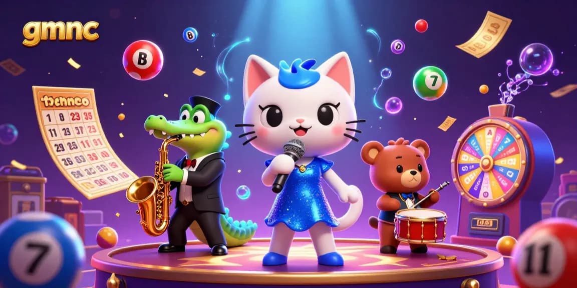 Experience exciting gaming with gmnc's dynamic casino atmosphere featuring charismatic characters.