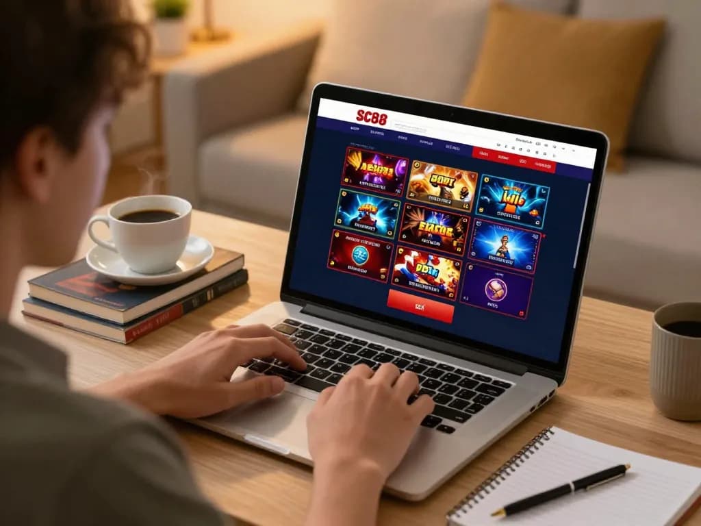 Using the link vào SC88 for a riveting online casino gaming experience at home.