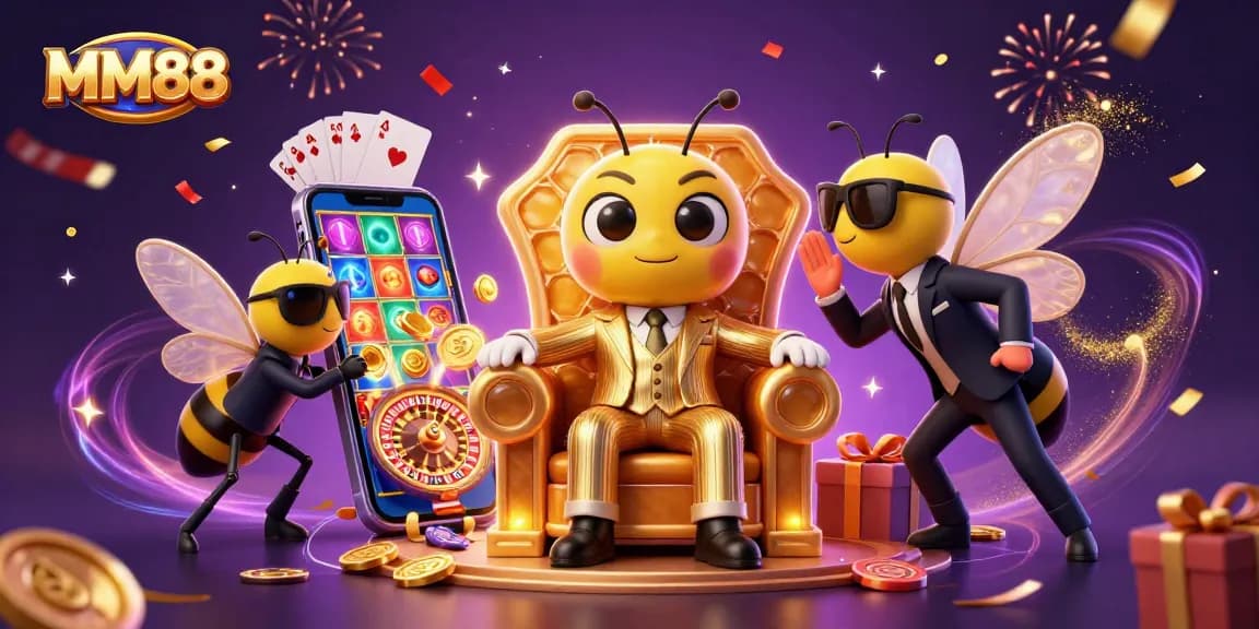 Engage in winning strategies at MM88 with a vibrant casino scene showcasing dynamic gameplay.