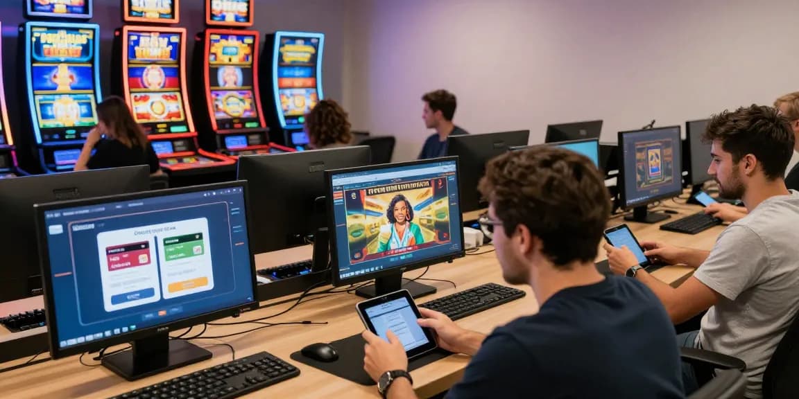 Players enjoying credit card casinos at https://dea.org.uk with vibrant gaming options and bonus displays.