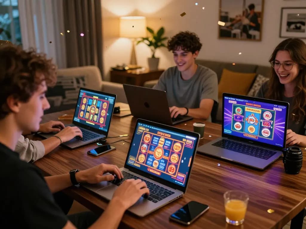 Engaging players enjoying the vibrant Wild Sultan Casino France experience online, showcasing thrilling games and lively atmosphere.