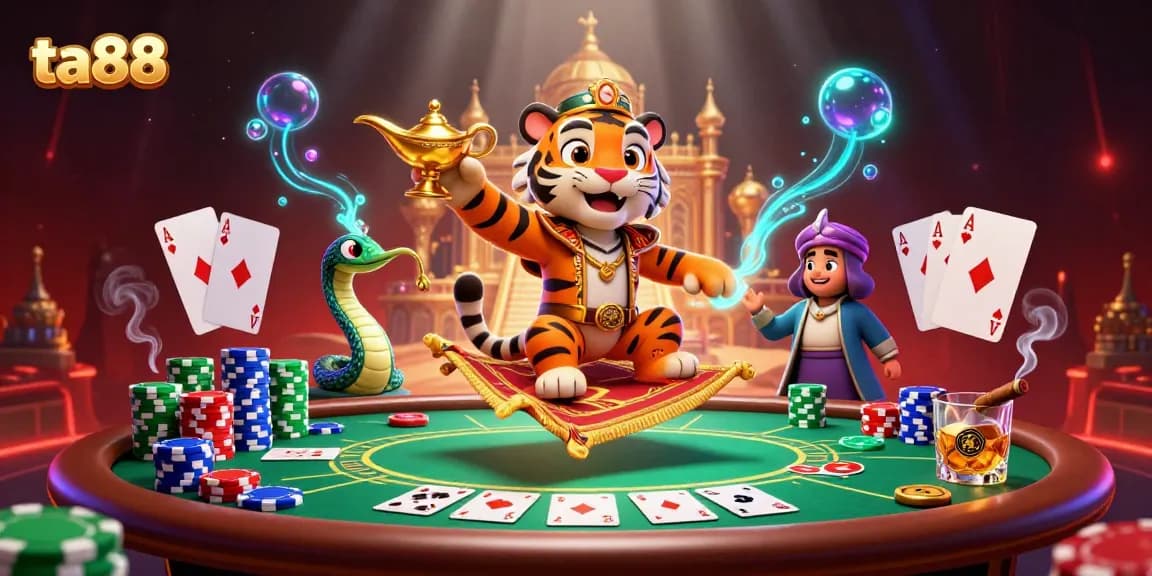 Engage with ta88 casino excitement in this vibrant, dynamic 3D scene full of action.
