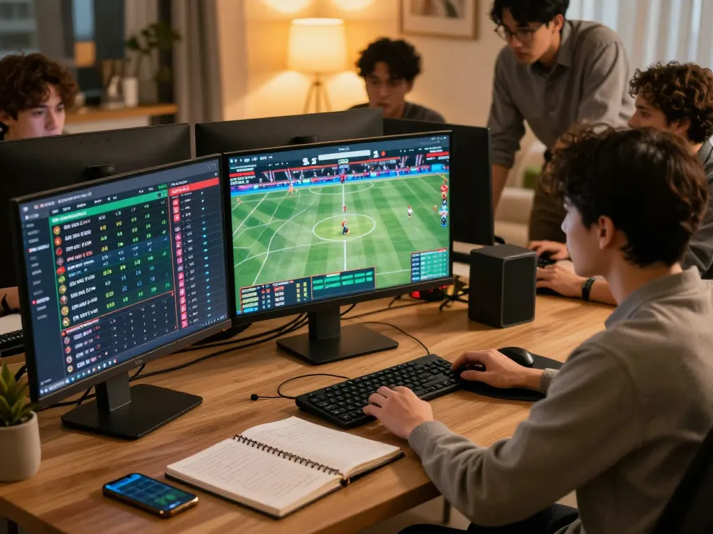 KDTOTO user placing strategic bets in a modern online sports betting environment
