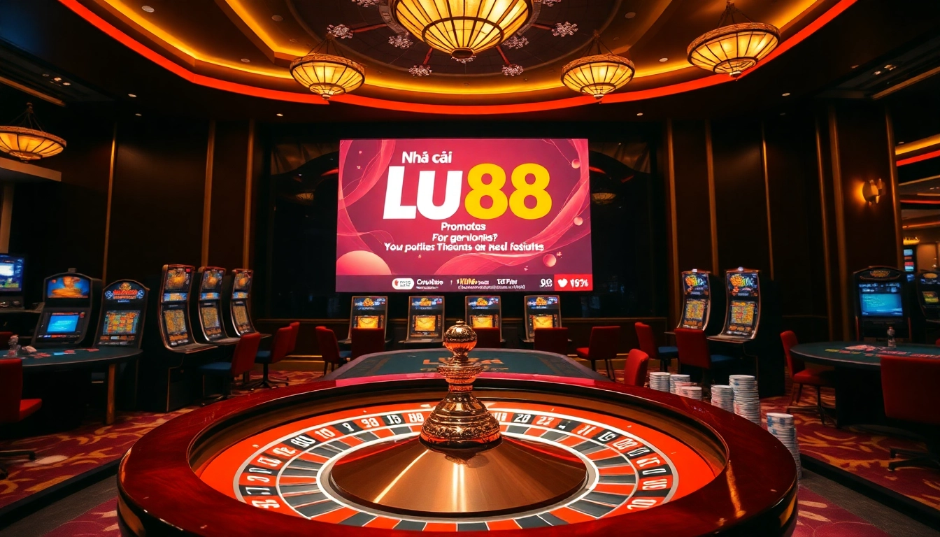 Experience thrilling games at nhà cái lu88 with vibrant tables and exciting slot machines.