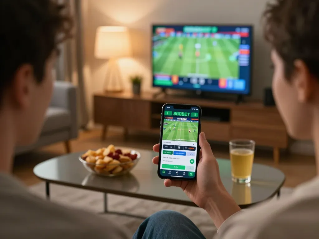 Betting strategically on SBOBET88 login app while enjoying home comfort and snacks.