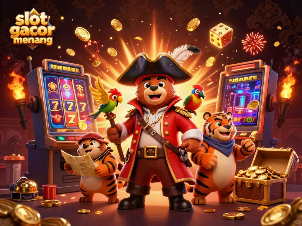 Experience exciting gameplay with slot gacor gampang menang in a captivating casino illustration!