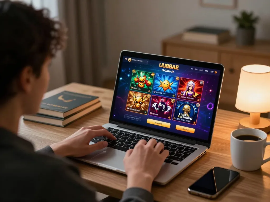 Engaging with UU88AE online casino interface for an immersive gambling experience.