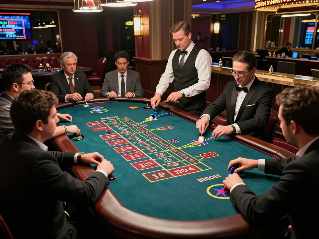 Experience the thrill of May88 live casino with players engaged in a dynamic roulette game.