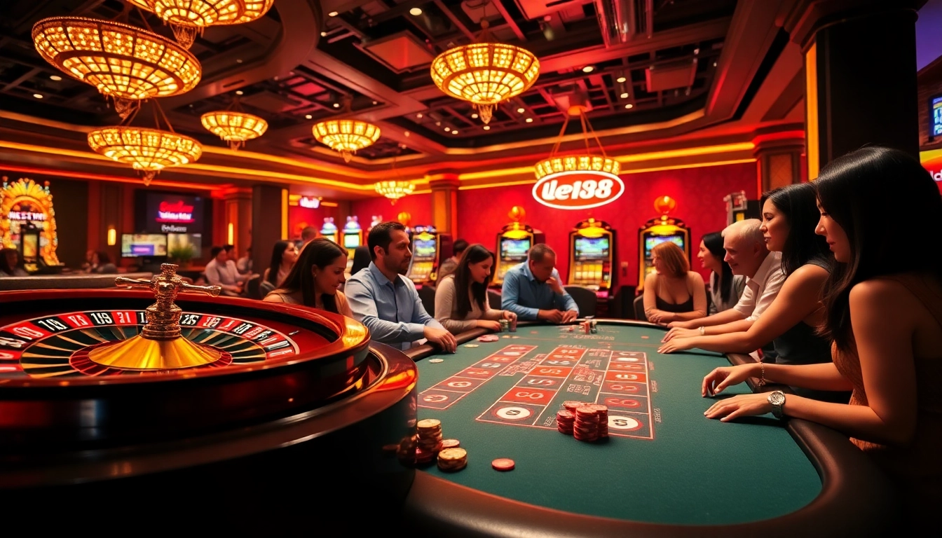 Experience the excitement of gambling at lego138 with vibrant casino visuals and engaging players.
