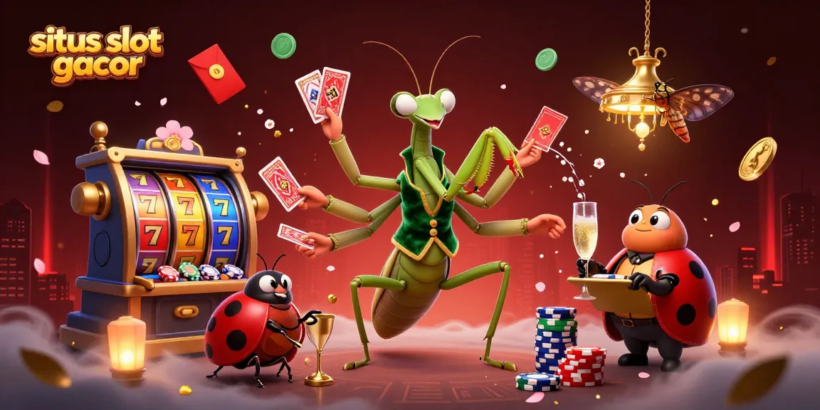 Experience the excitement of situs slot gacor with vibrant 3D characters engaging in casino fun.