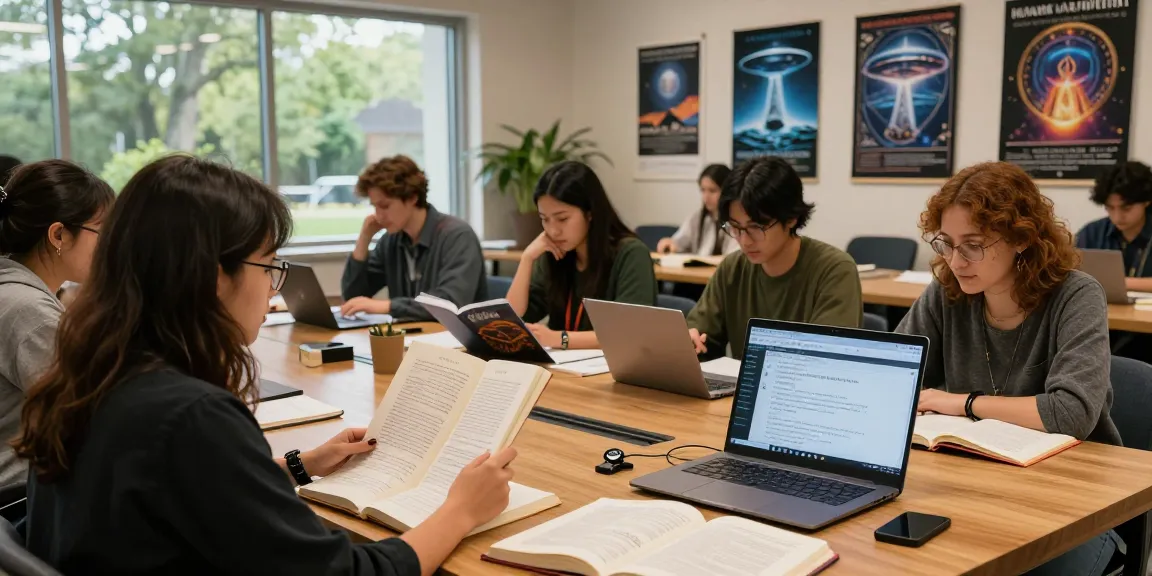 Explore spiritual insights in T Allen Greenfield's book UFOnauts at https://tallengreenfield.com library study scene.