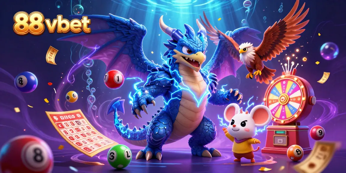 Experience the thrill of winning at 88 vbet with dynamic colorful elements and an engaging fantasy scene.