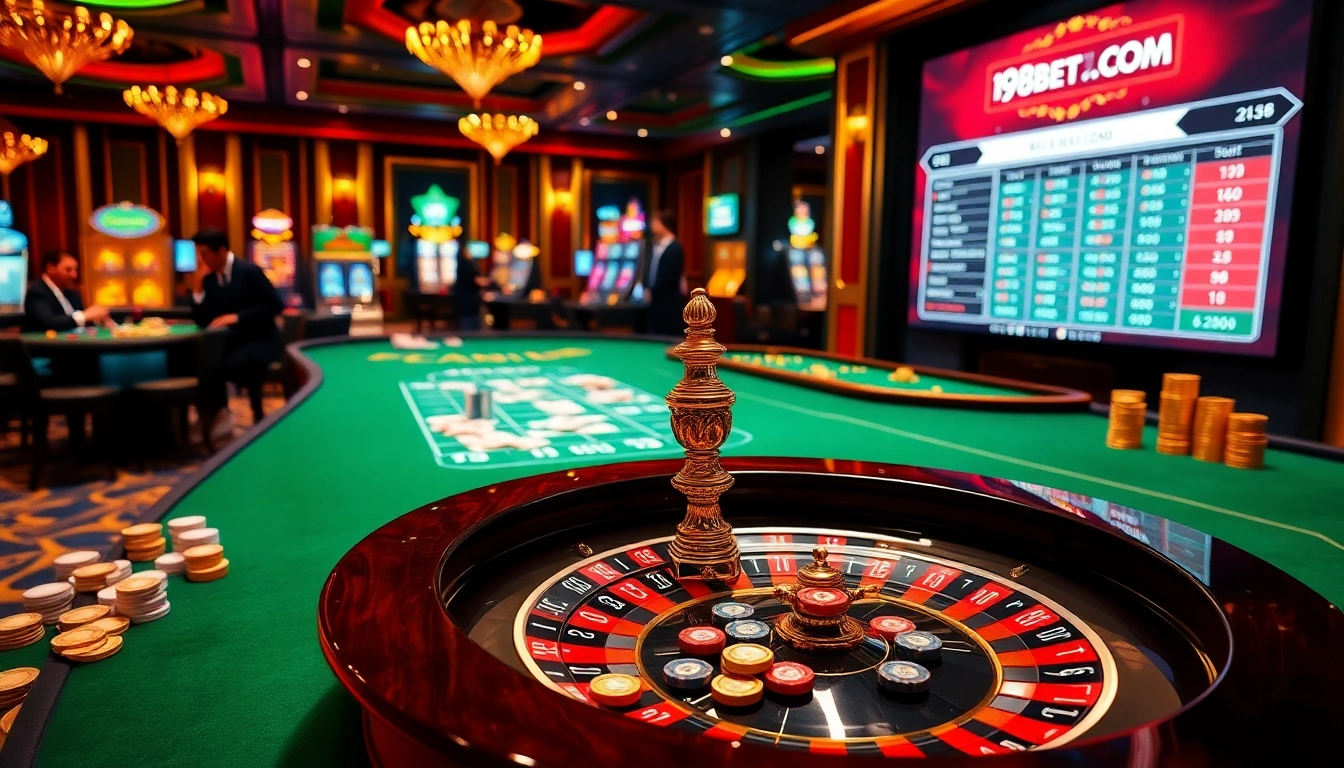 I9BET's vibrant online gambling scene with roulette, poker, and stylish slots for an exciting experience.