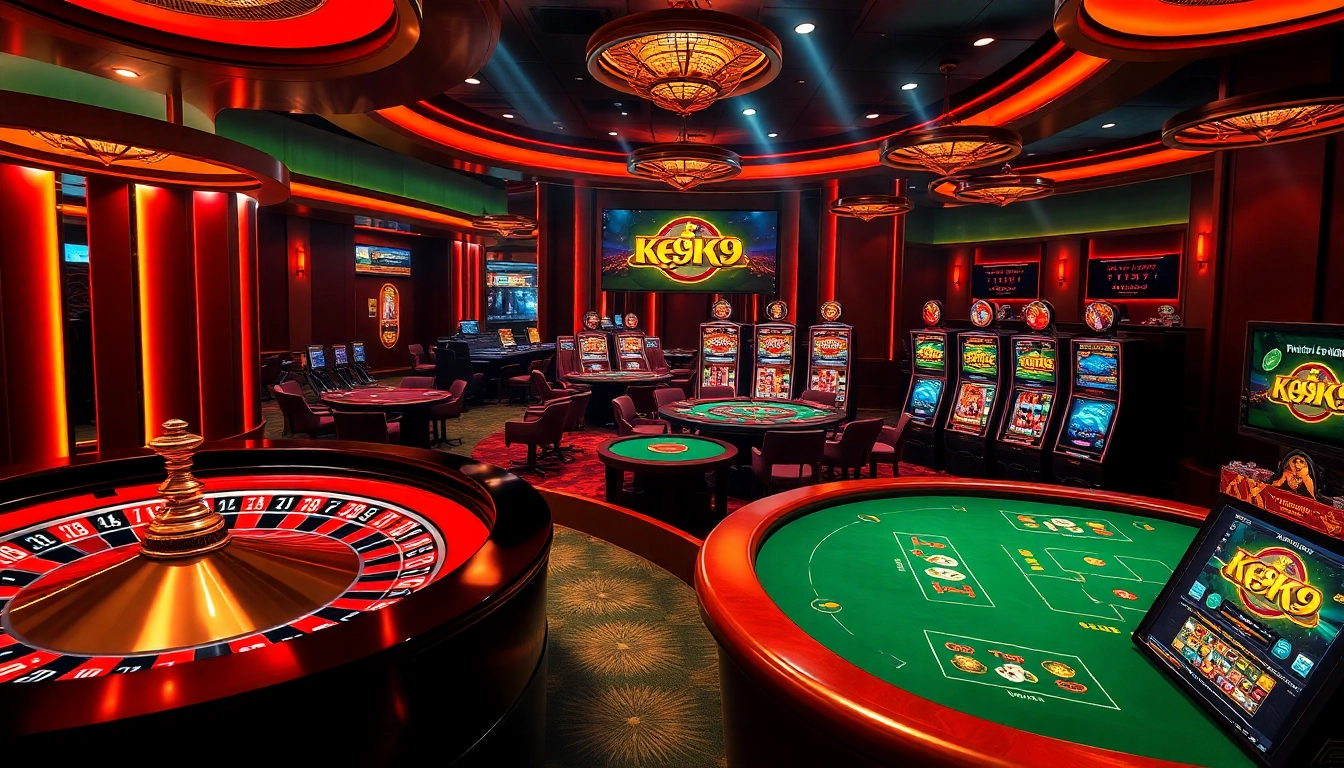 House of K9K9 showcases thrilling casino atmosphere with live betting and excitement.