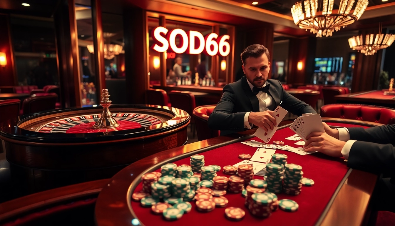 Experience high-stakes gaming at SODO66 casino with luxurious tables and exciting gameplay.