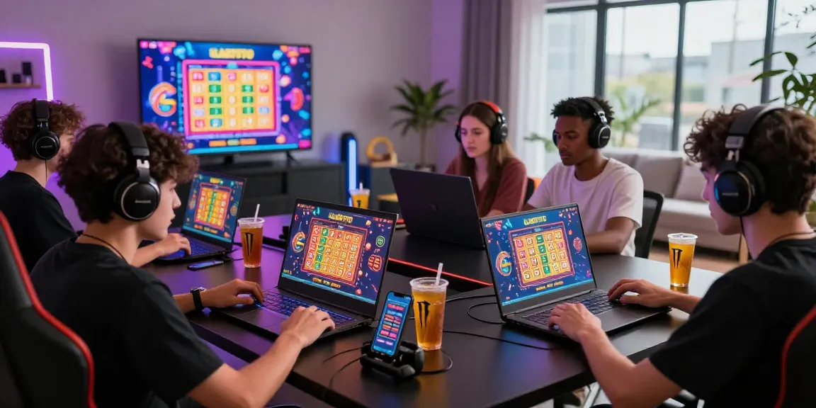 ULARTOTO togel players engaged in online gaming with vibrant visuals.