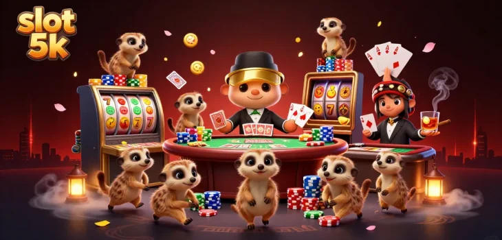 Engage in the thrilling world of slot 5k with dynamic meerkats running an exciting casino.